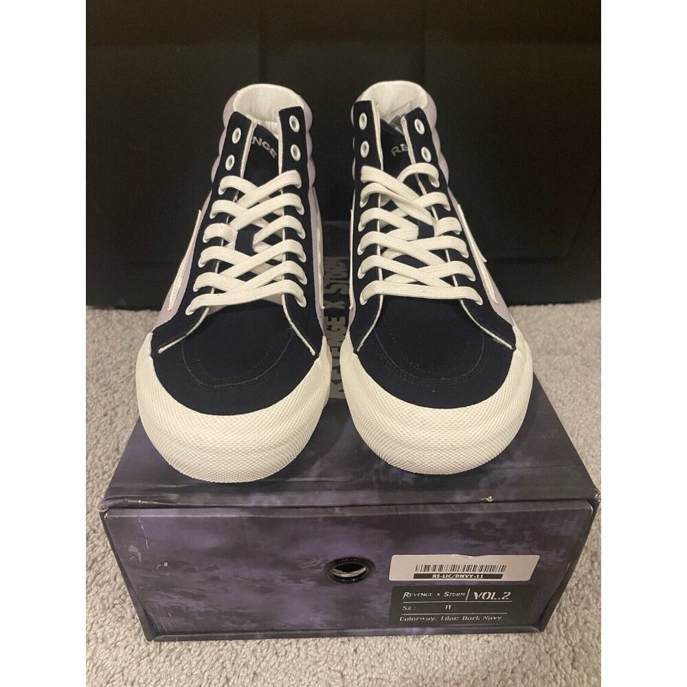 Revenge x Storm High Shoes Men's Size US 11 UK 10 Lilac Dark Navy New w Box $200